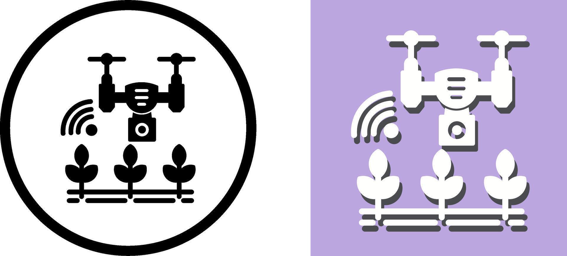 Smart Farm Icon Design vector
