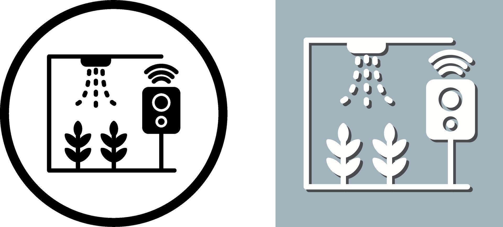 Smart Farm Icon Design vector