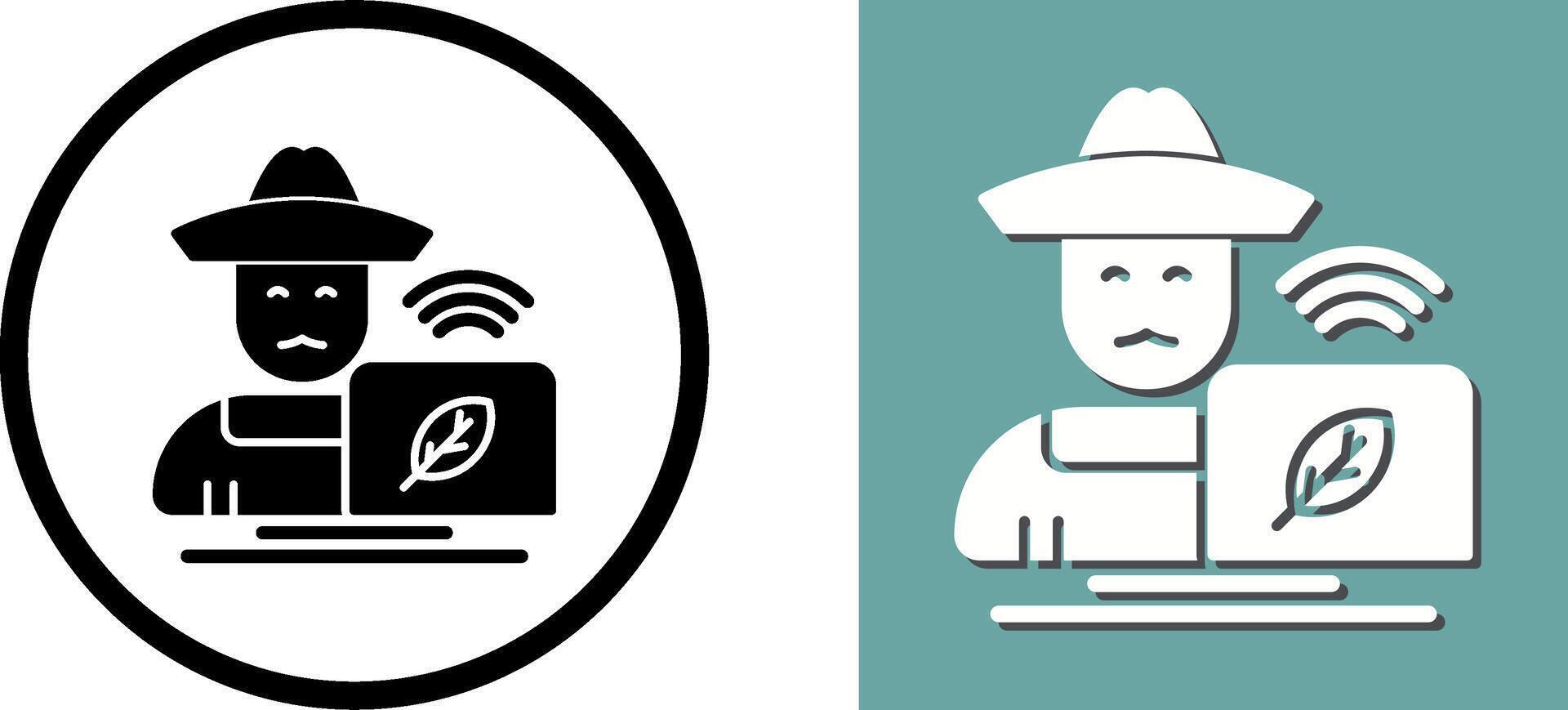 Farmer Icon Design vector