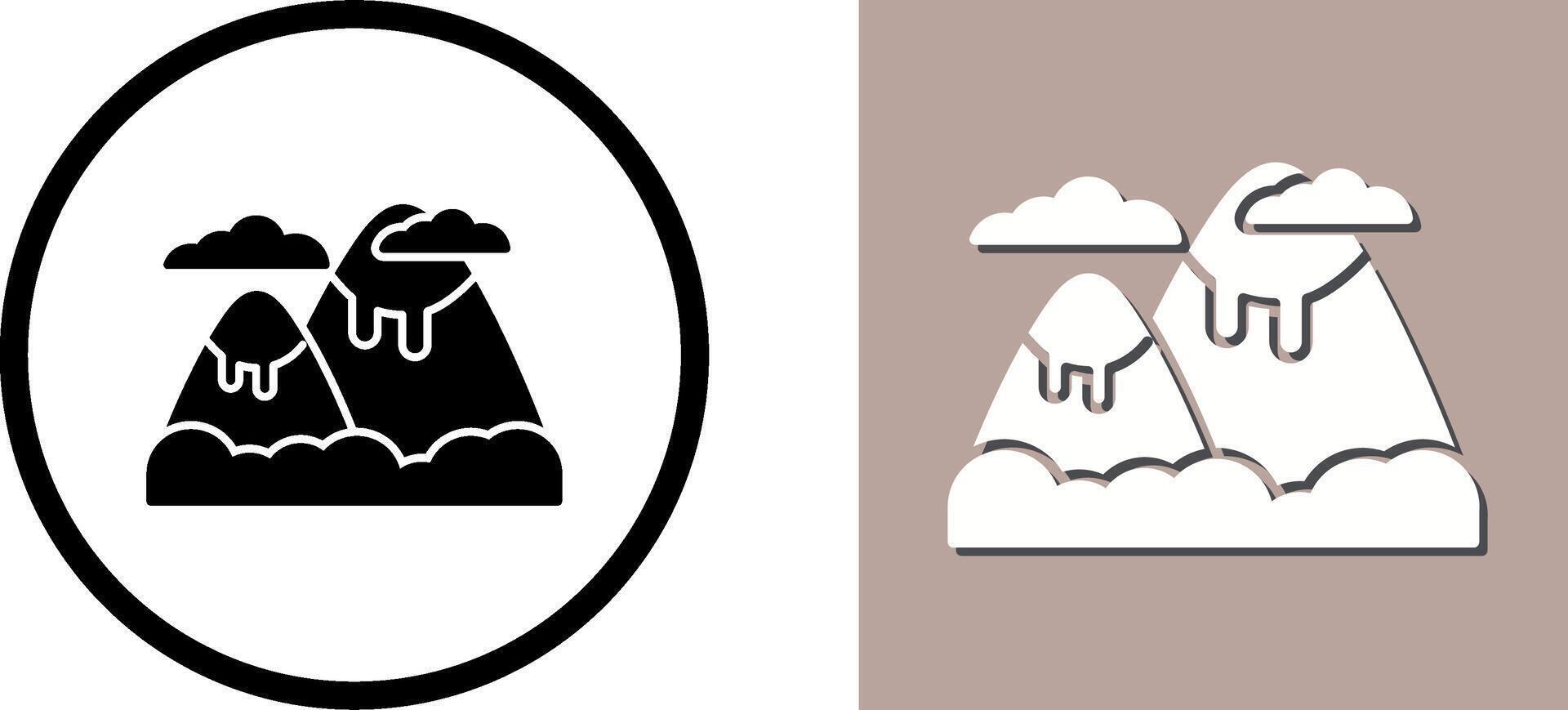 Mountain Icon Design vector
