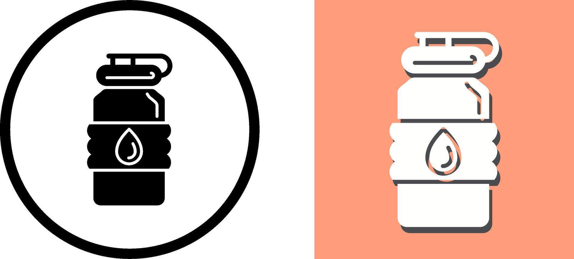Water Bottle Icon Design vector