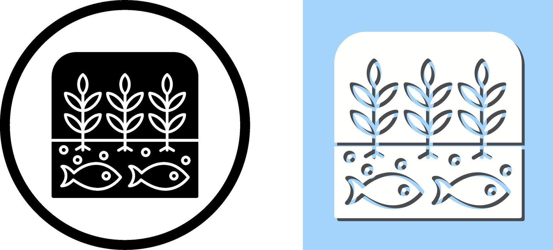 Hydroponic Icon Design vector