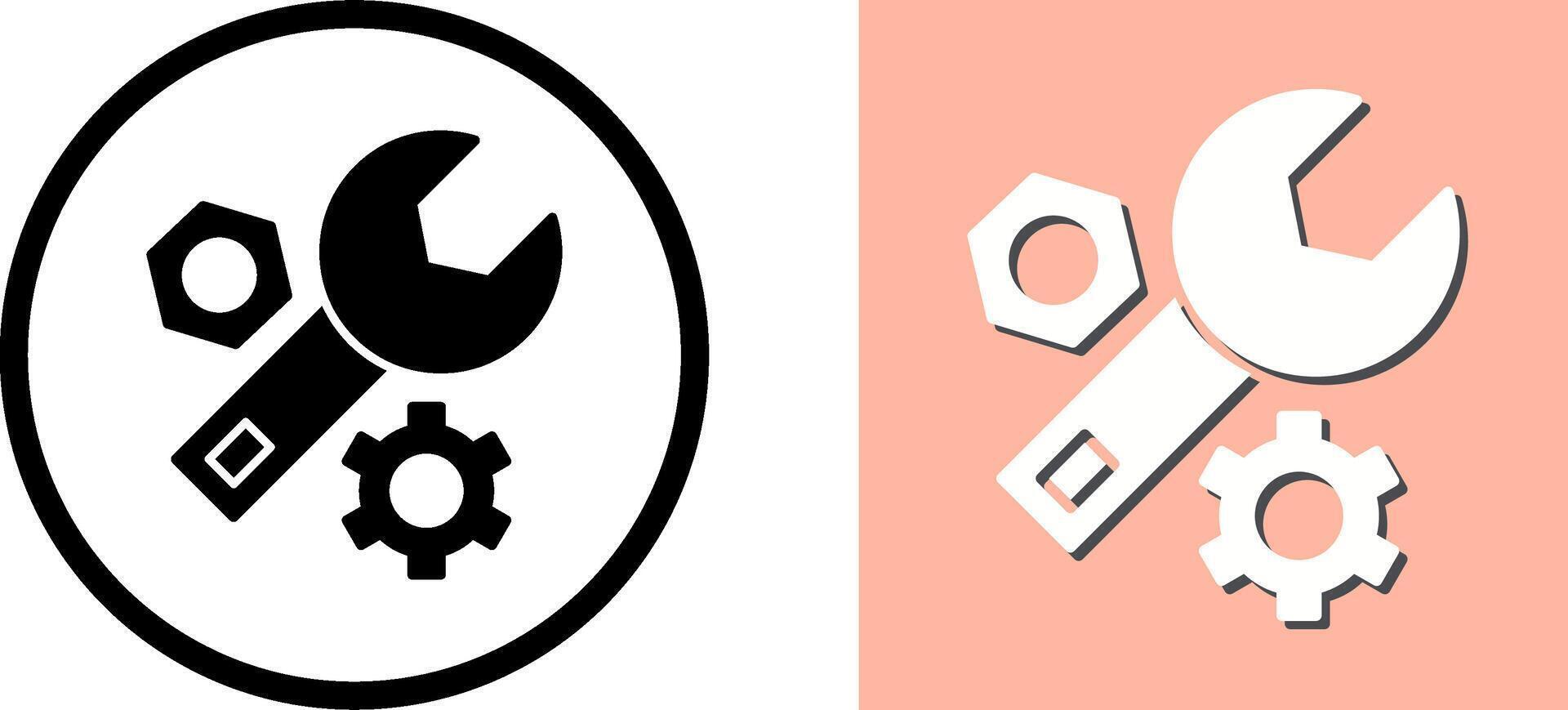 Wrench Icon Design vector