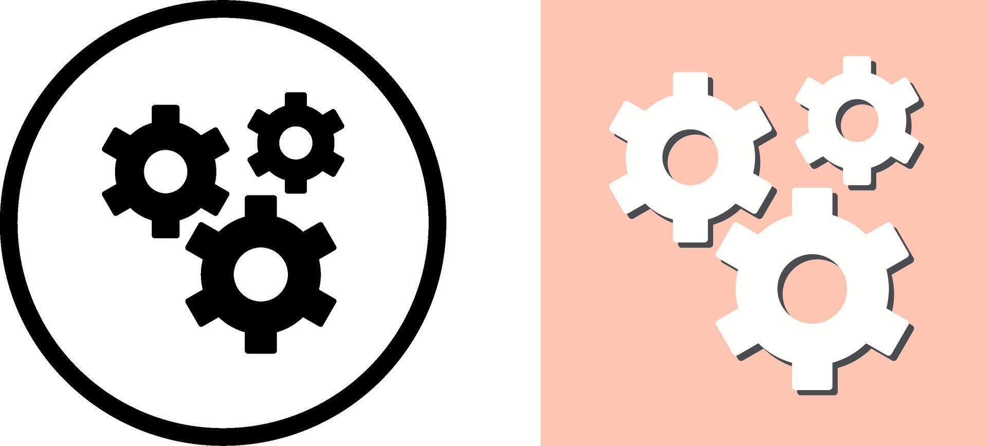 Gears Icon Design vector