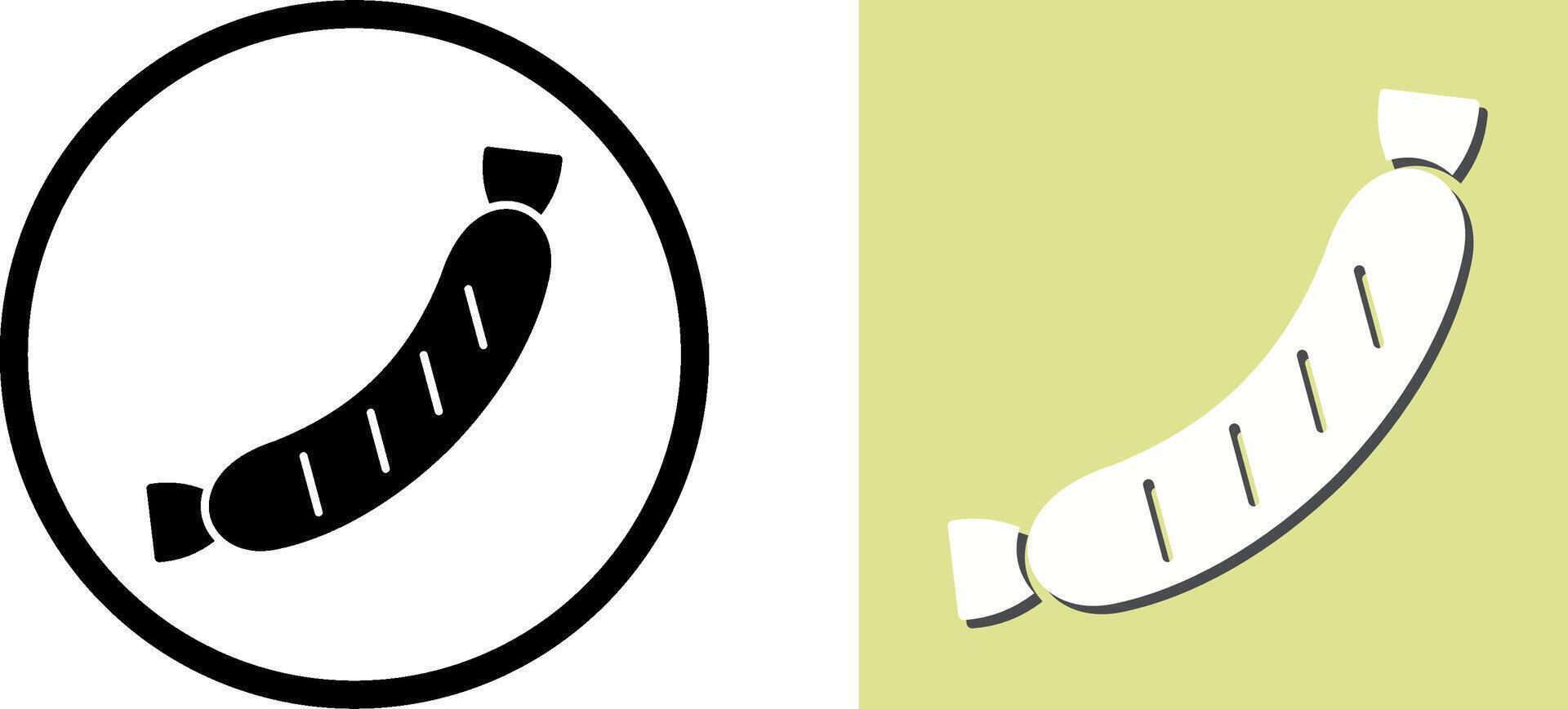 Sausage Icon Design vector