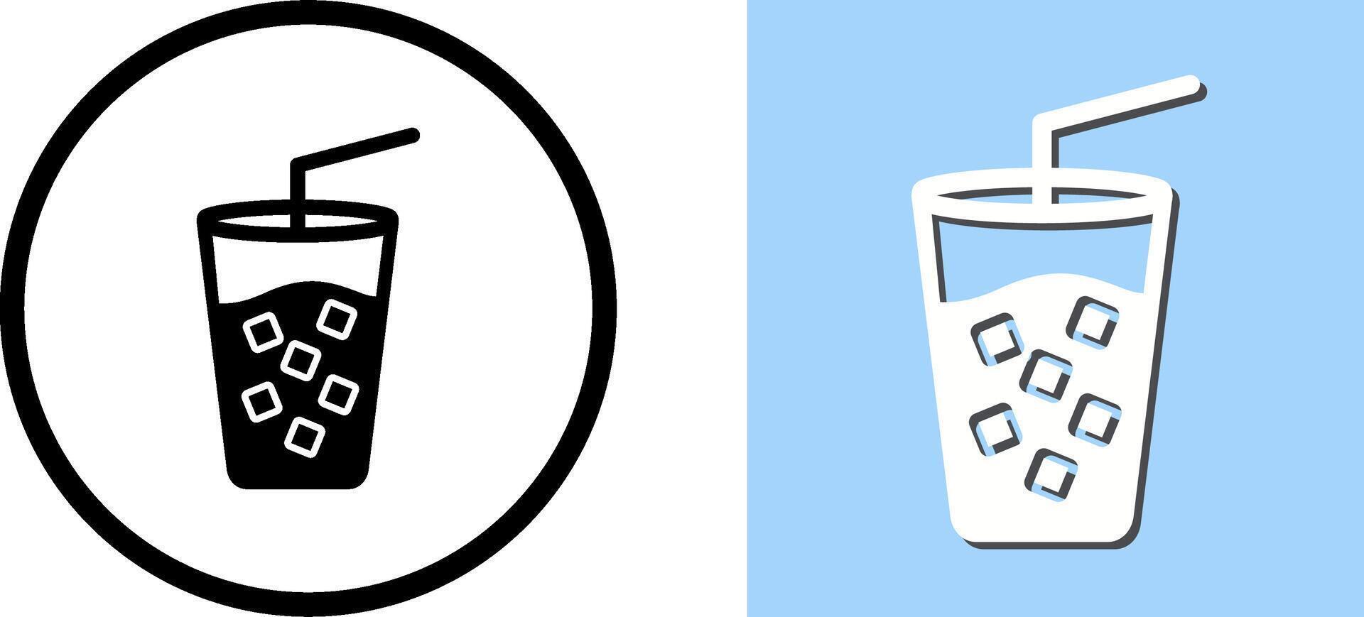 Cold Drink Icon Design vector