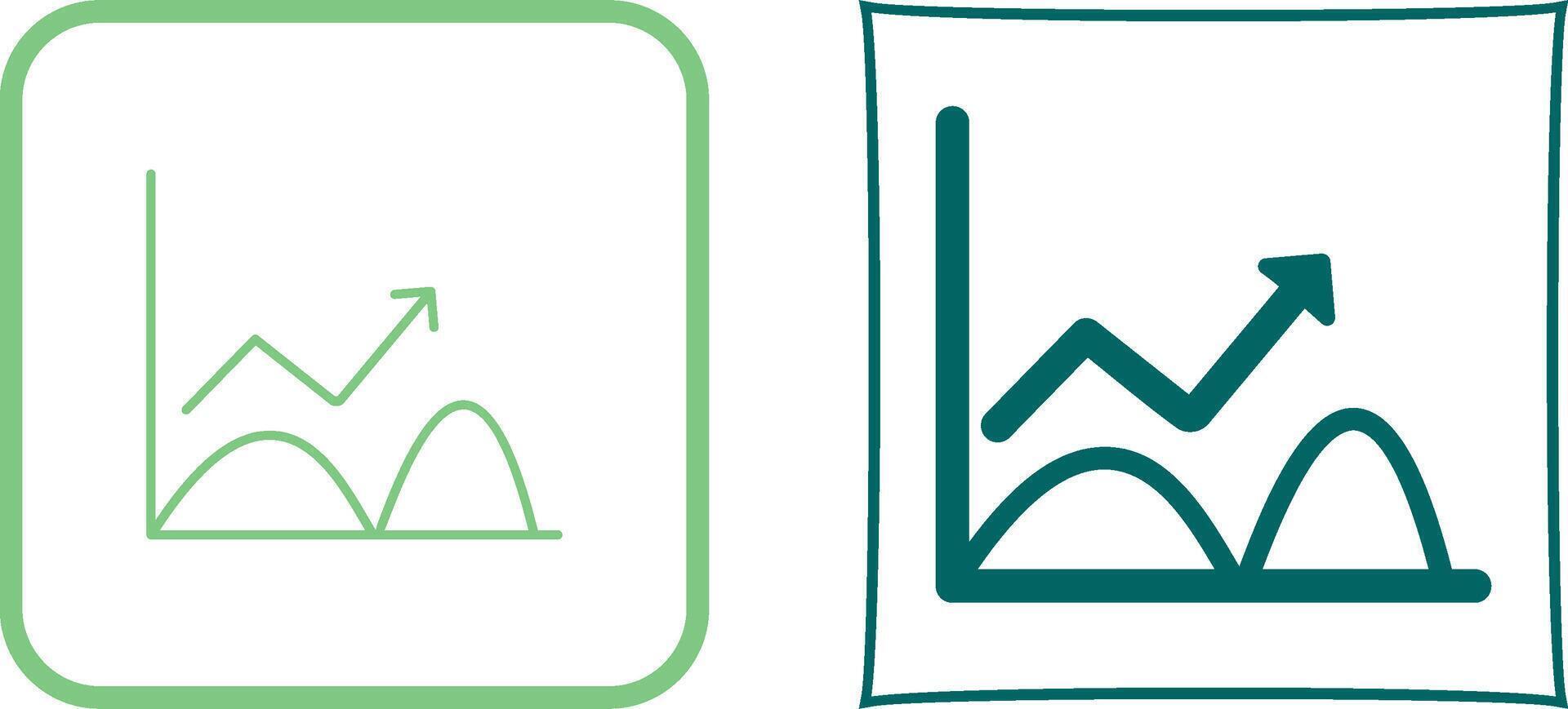 Trend in Graph Icon Design vector