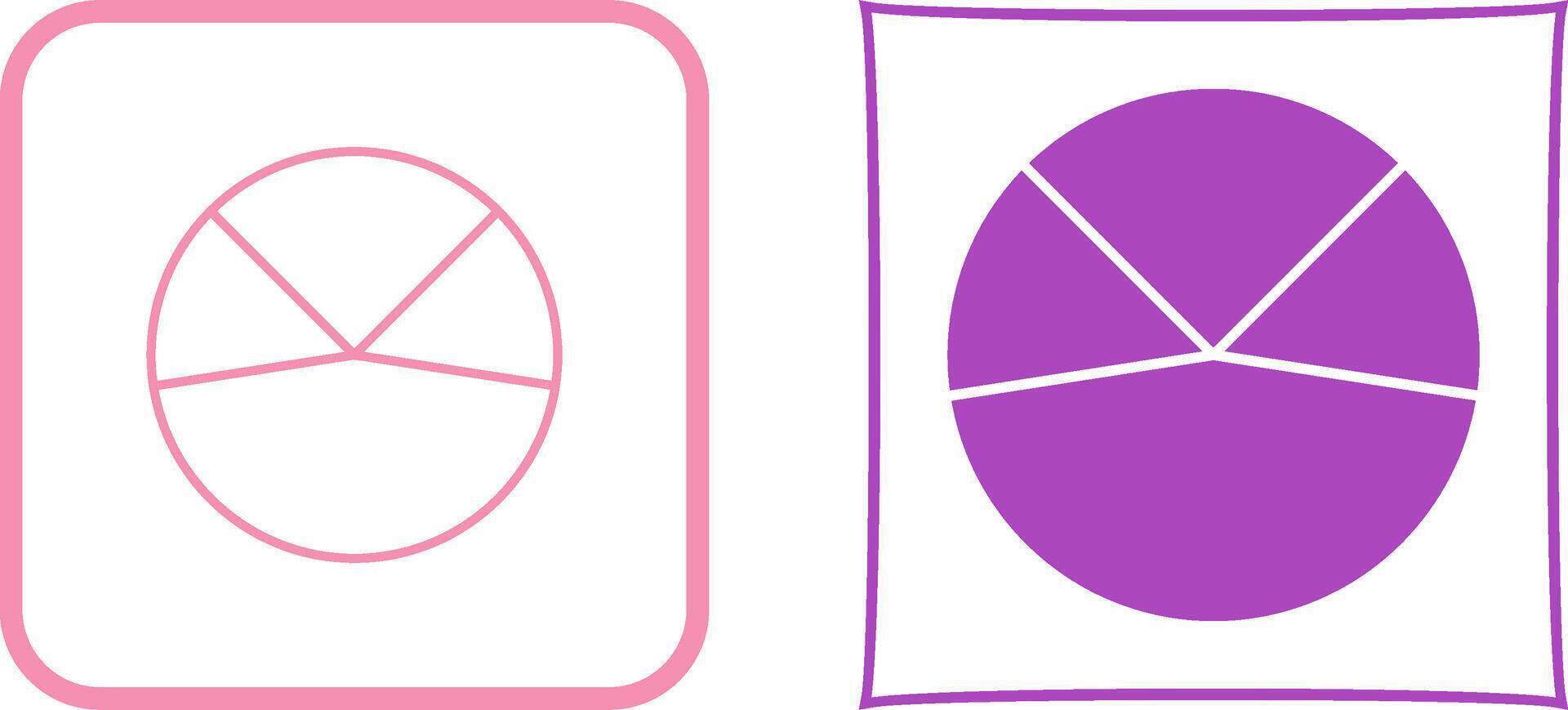 Pie Chart Analysis Icon Design vector