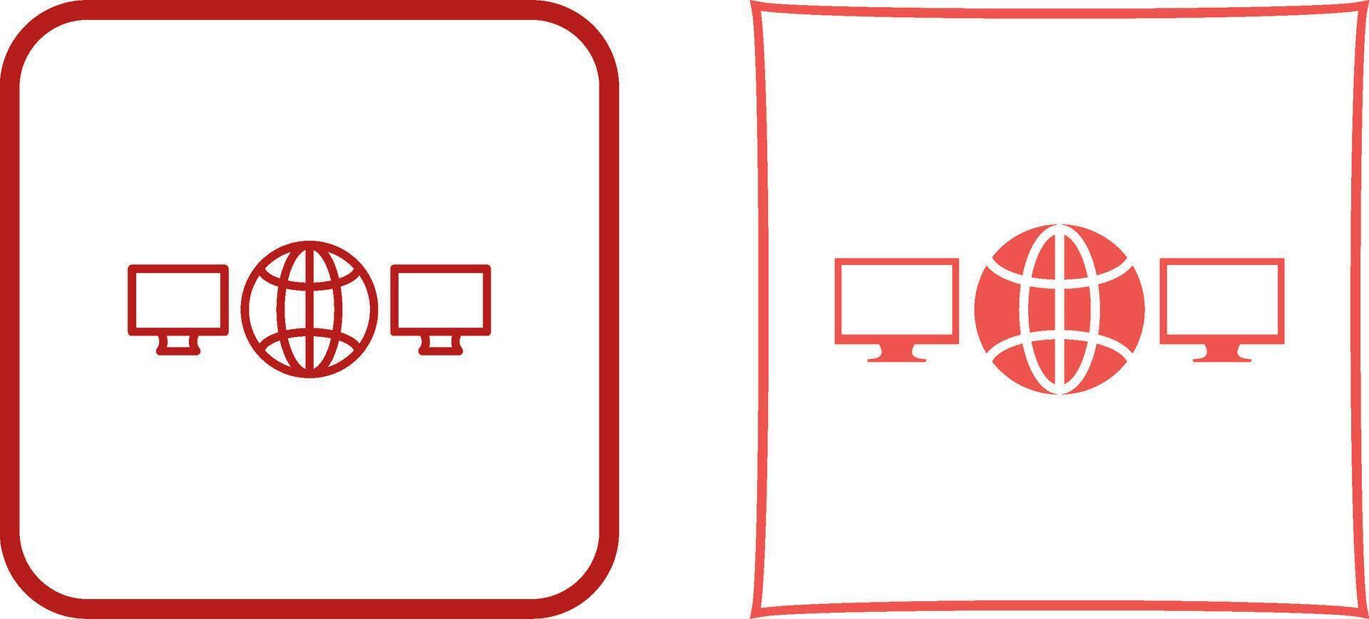 Unique Networks Icon Design vector