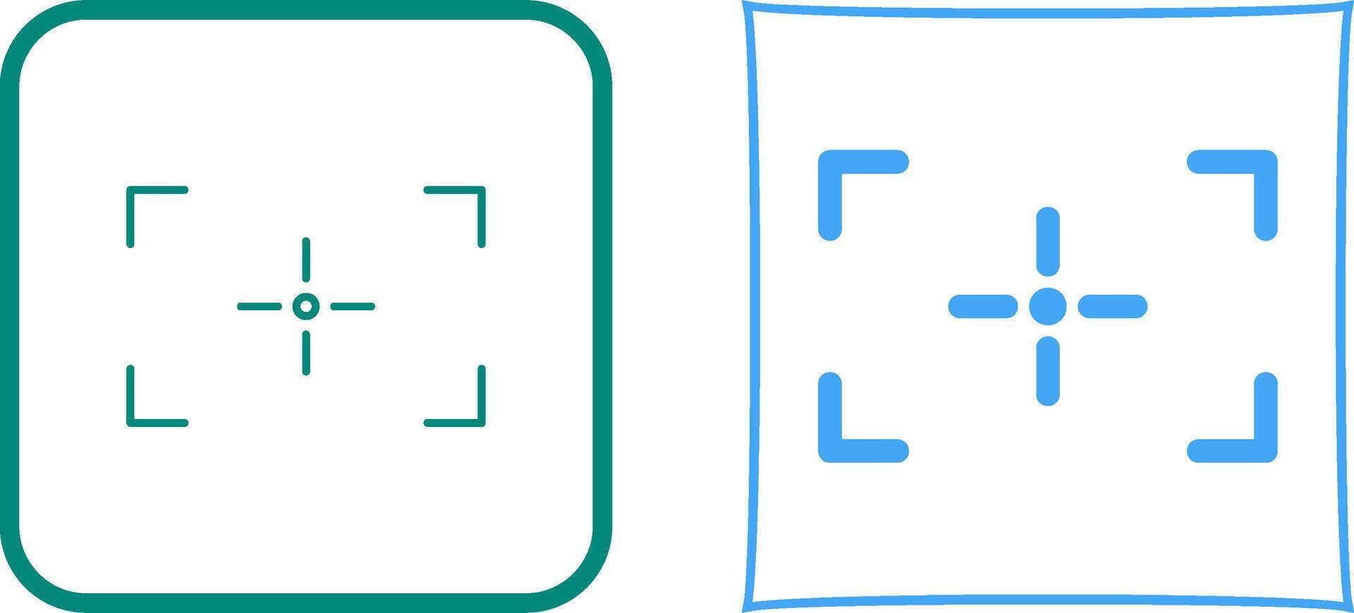 Unique Focus Icon Design vector