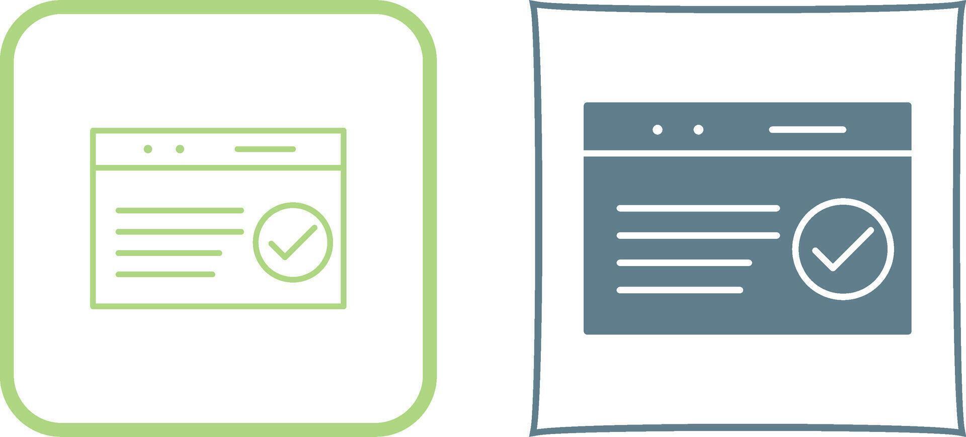 Unique QC Passed Icon Design vector
