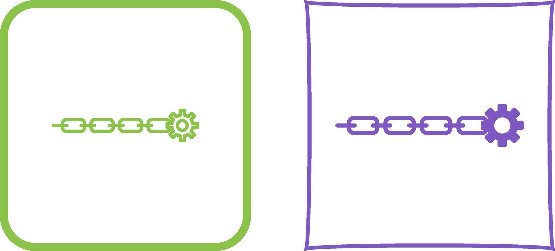 Unique Link Sales Icon Design vector