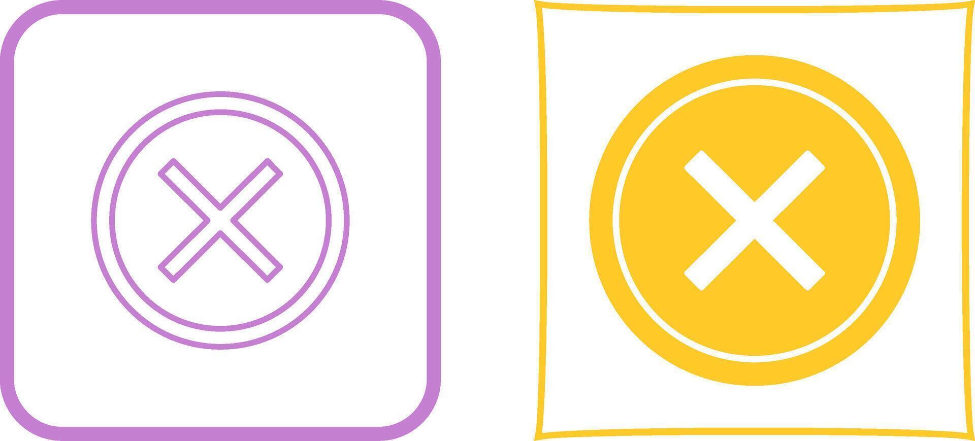 Do Not Cross Icon Design vector