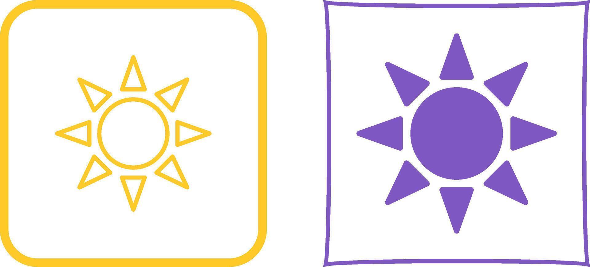 UV Radiation Icon Design vector