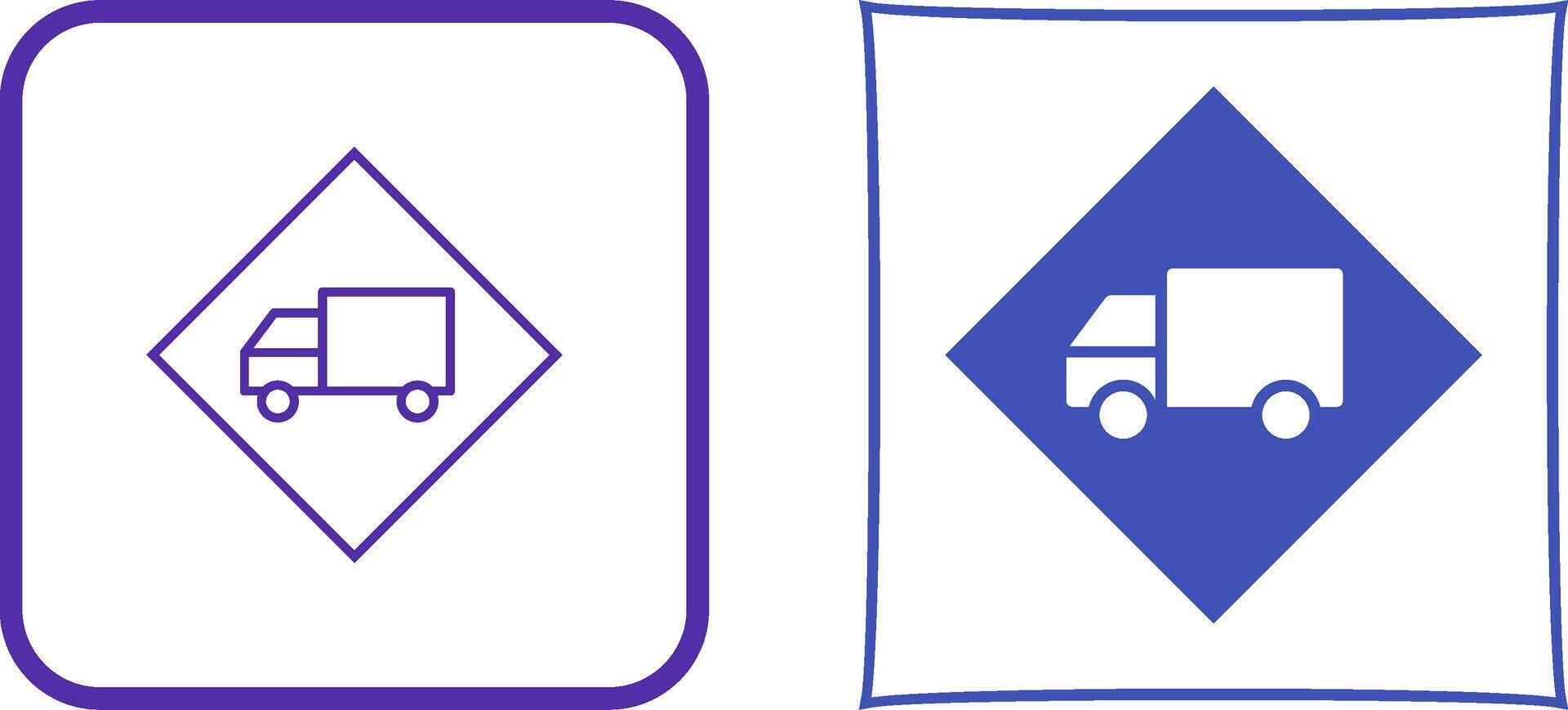 Dangerous Vehicle Icon Design vector