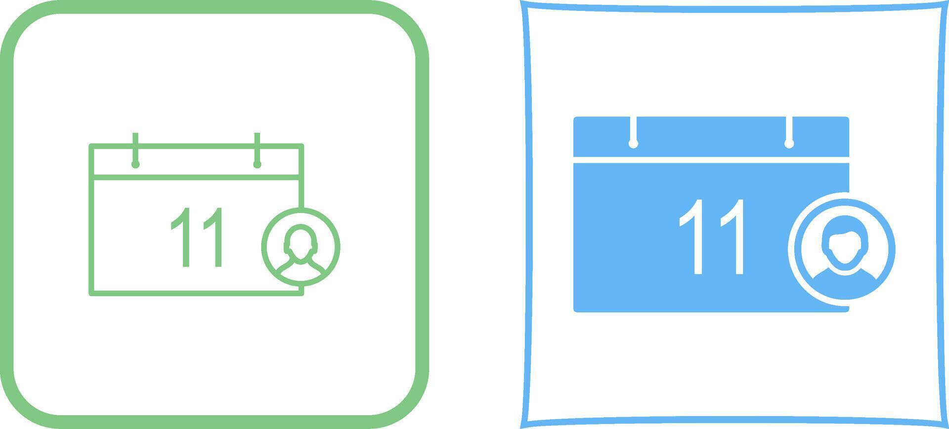 Unique Event Management Icon Design vector