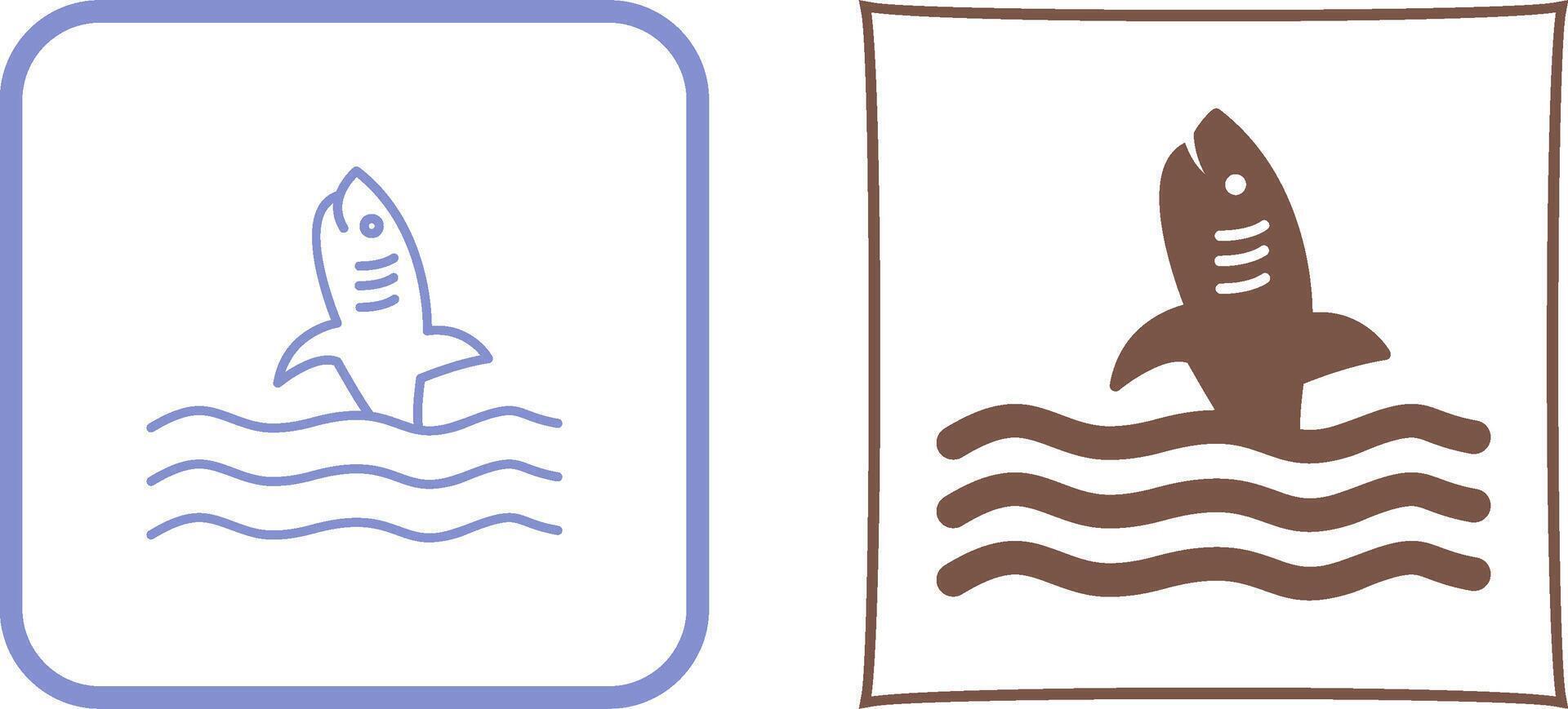 Dangerous Shark Icon Design vector