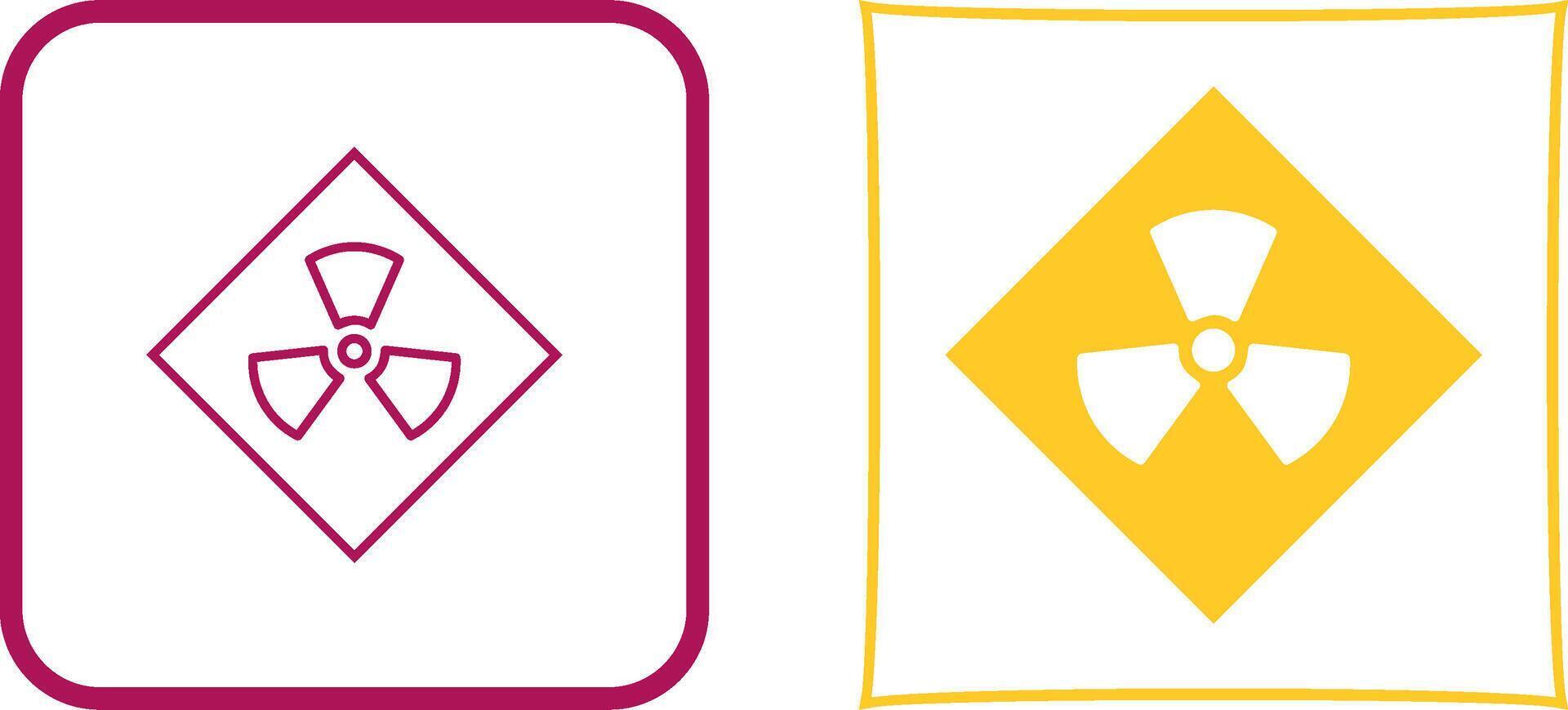 Radiation Icon Design vector