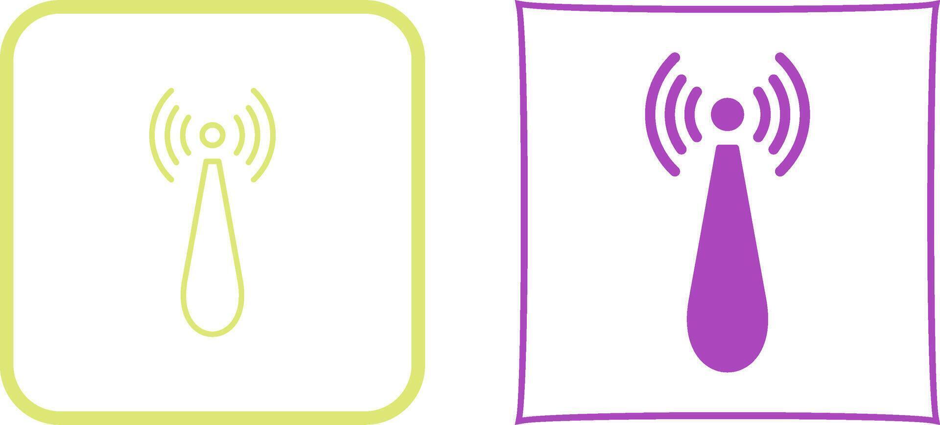 Non Ionizing Radiation Icon Design vector