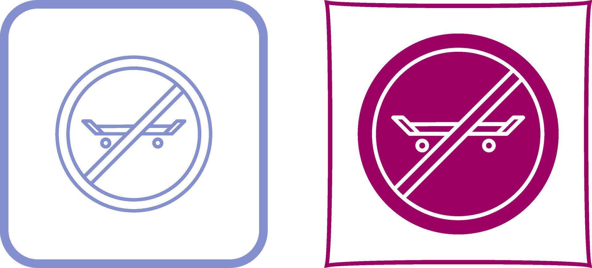 No Skating Icon Design vector