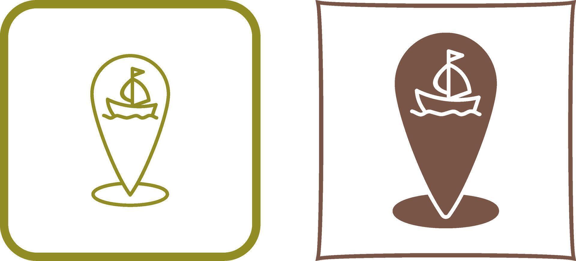 Shipping Location Icon Design vector