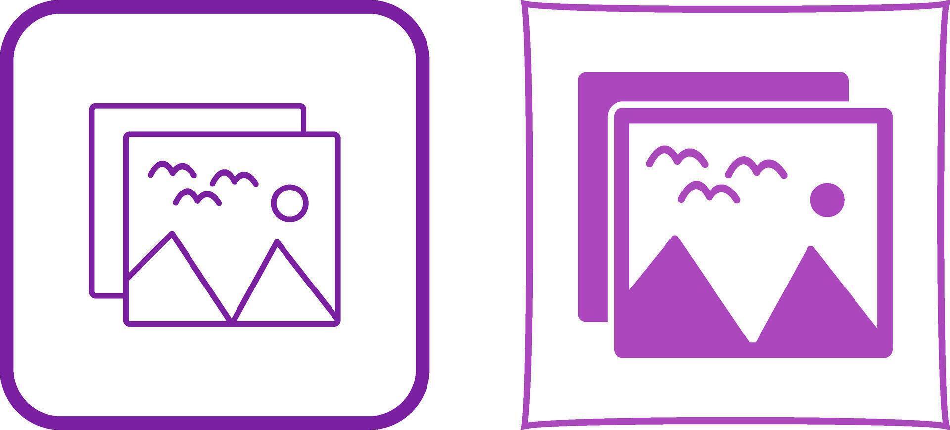 Pictures Icon Design vector