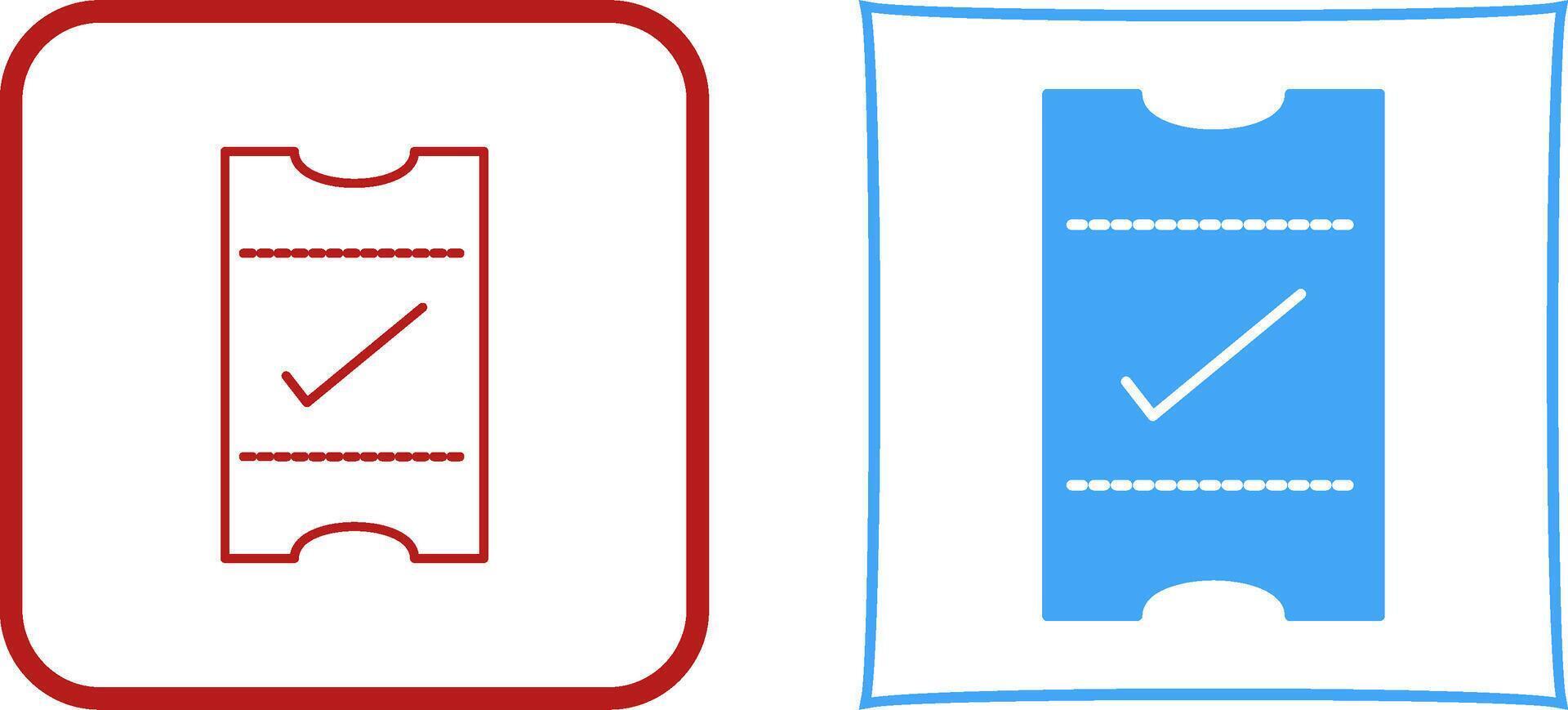 Passes Icon Design vector
