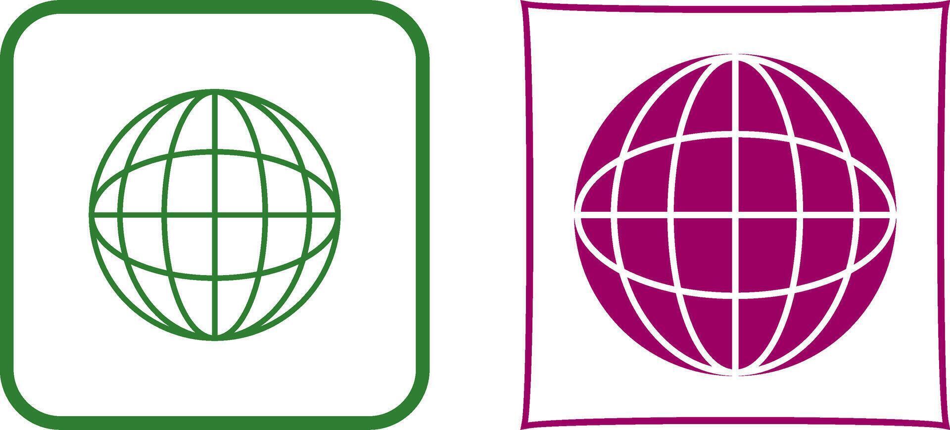 Globe Icon Design vector