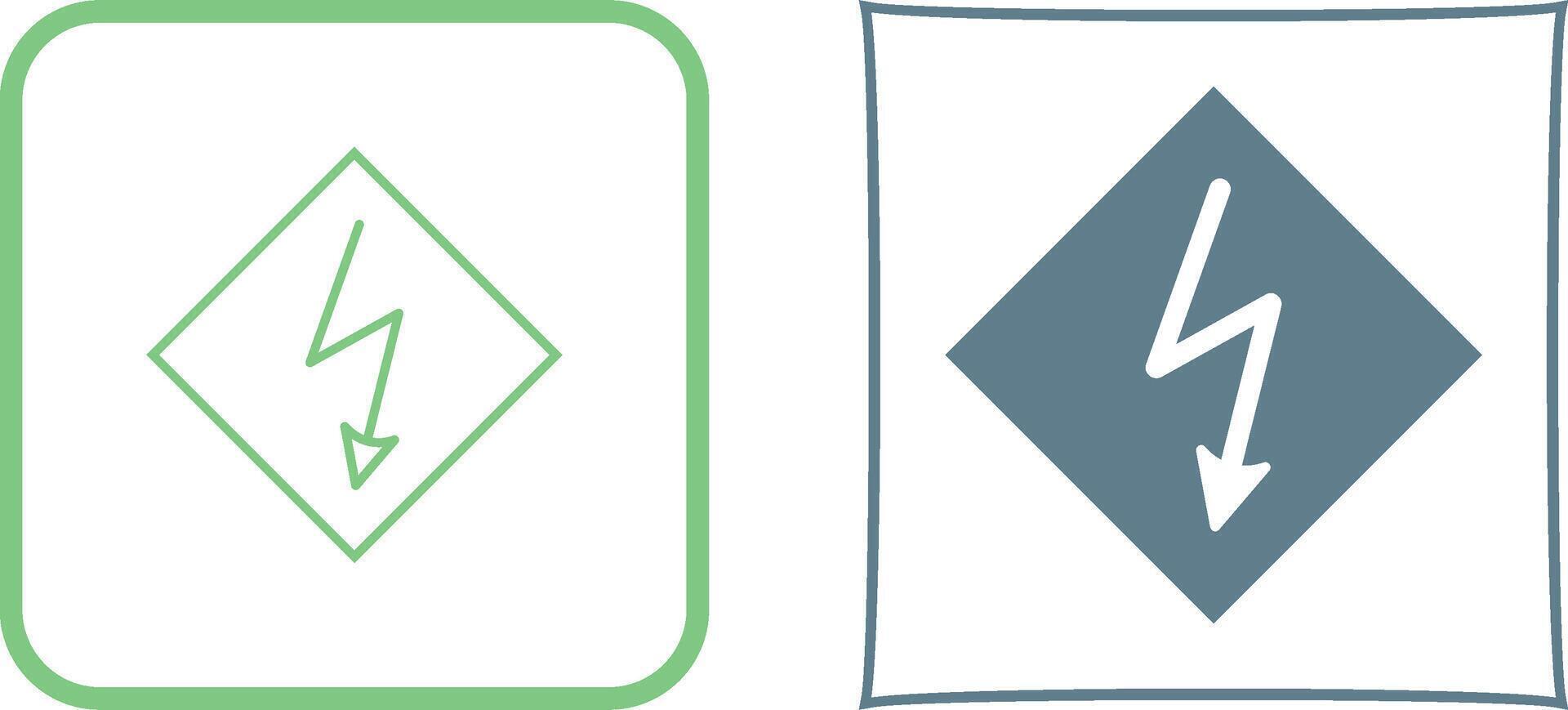 High Voltage Icon Design vector