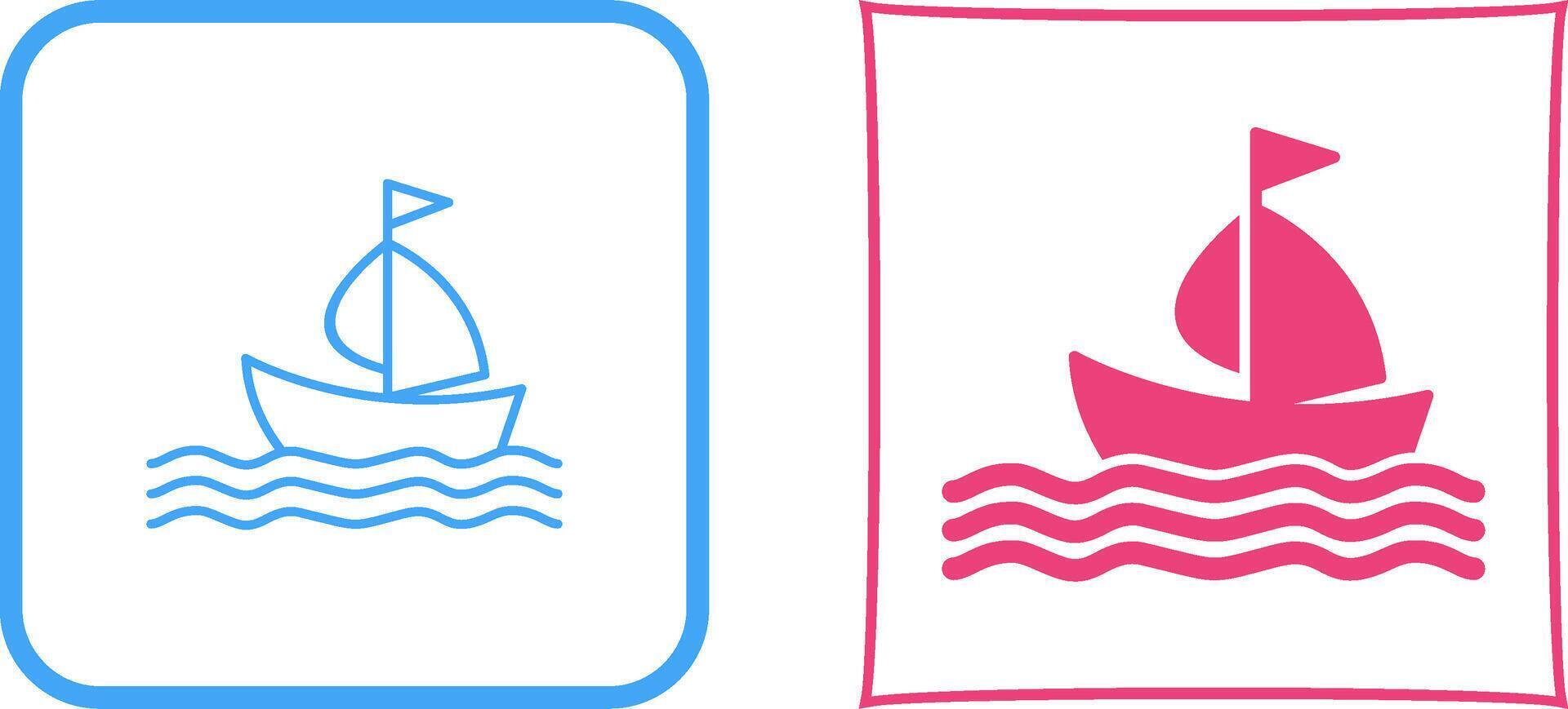 diseño de icono de barco vector