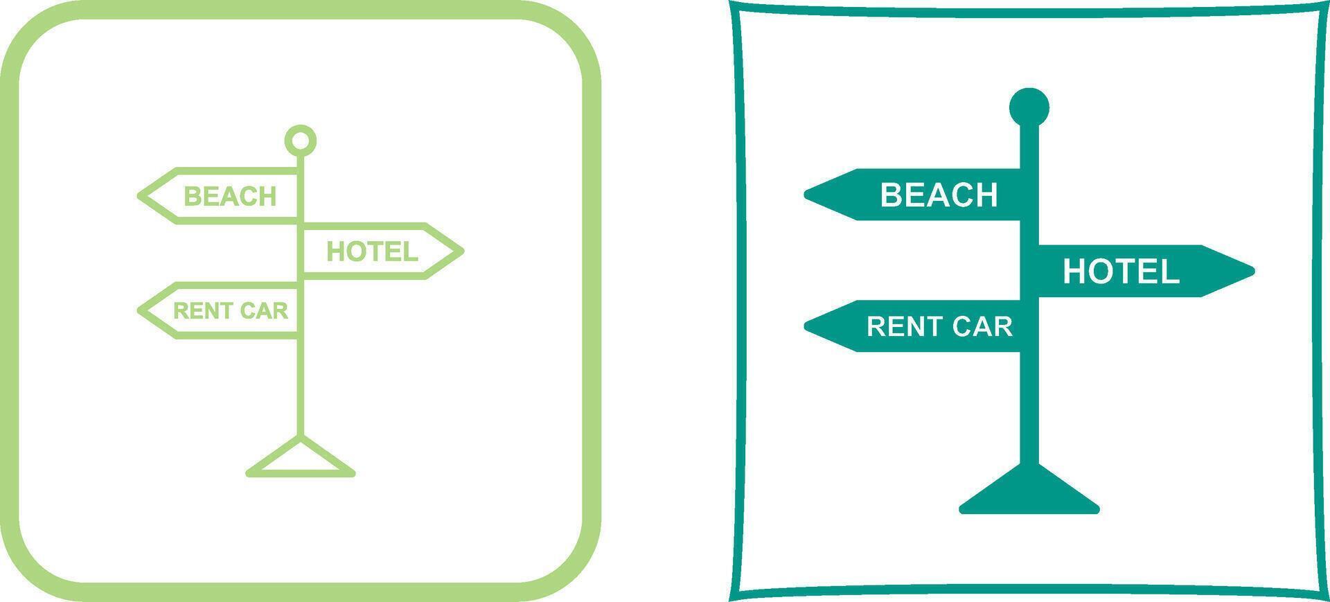 Signboard Icon Design vector