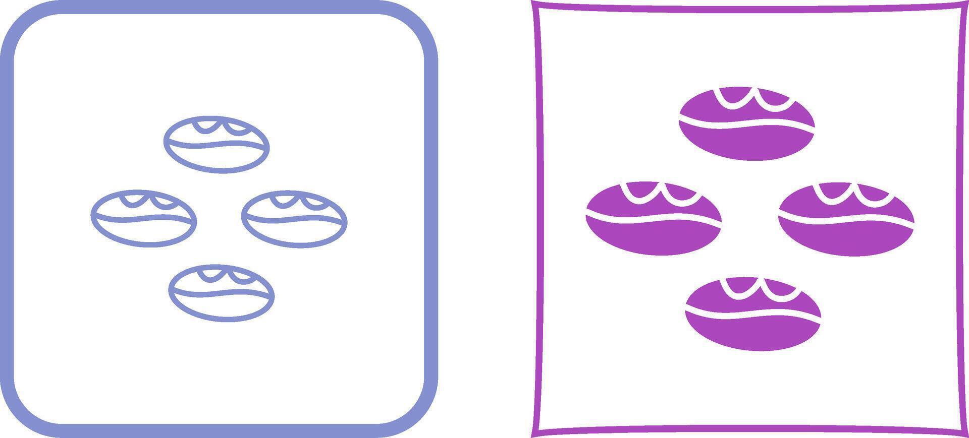 Coffee Beans Icon Design vector