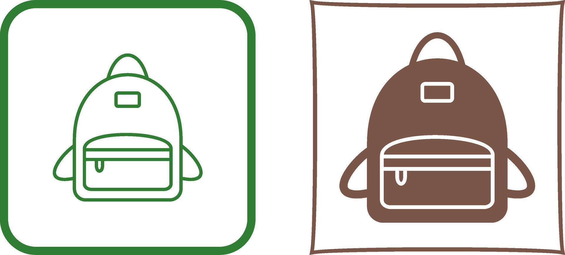 Bag Pack Icon Design vector