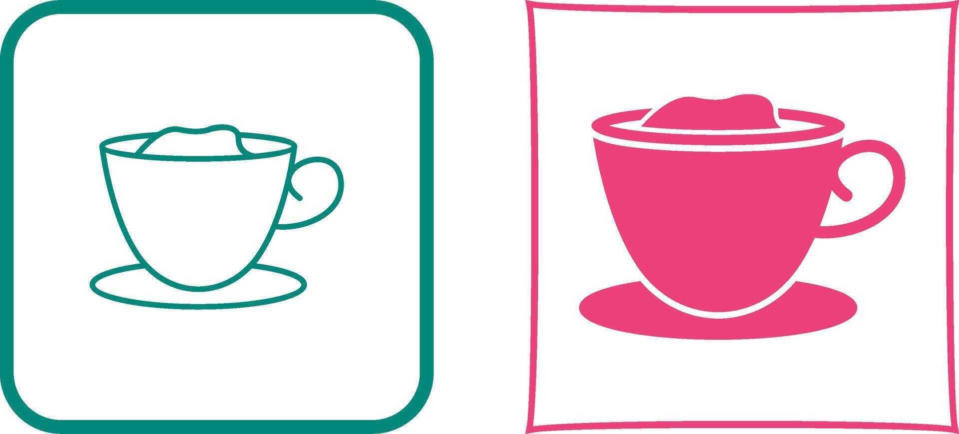Creamy Coffee Icon Design vector