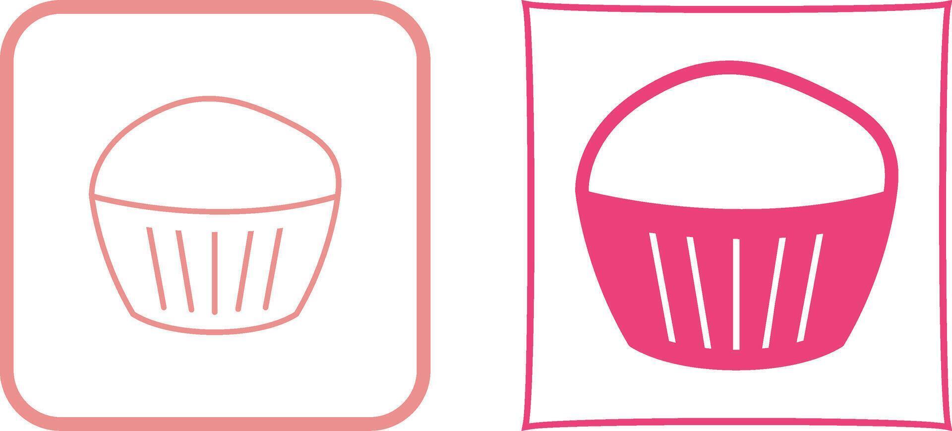 Chocolate Muffin Icon Design vector