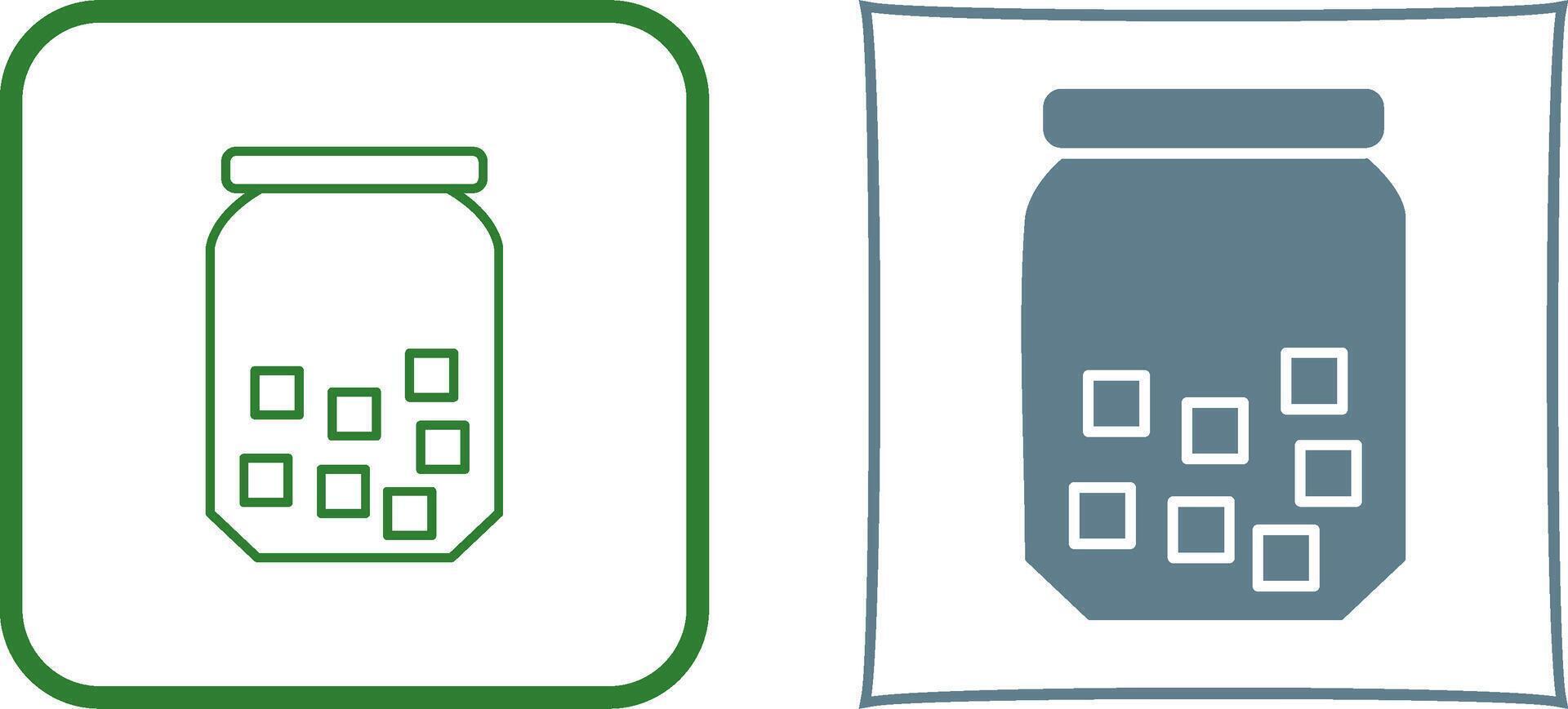 Sugar Bottle Icon Design vector