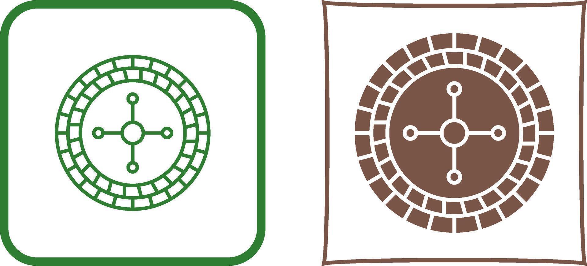 Roulette Icon Design vector