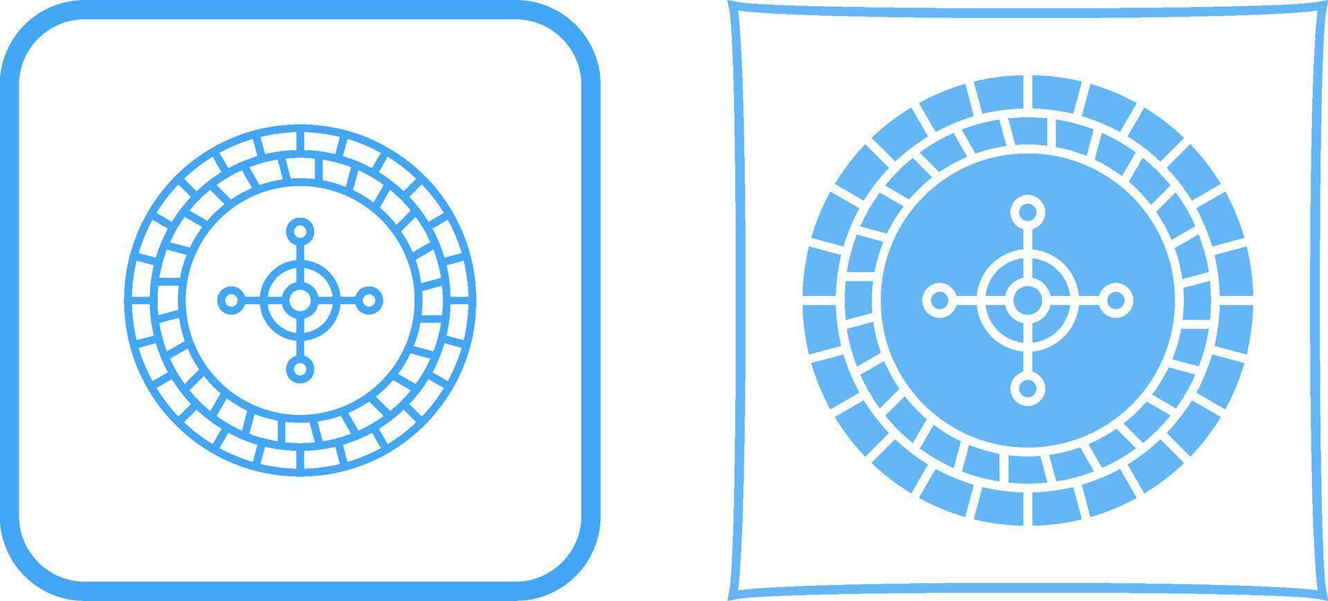 Roulette Icon Design vector