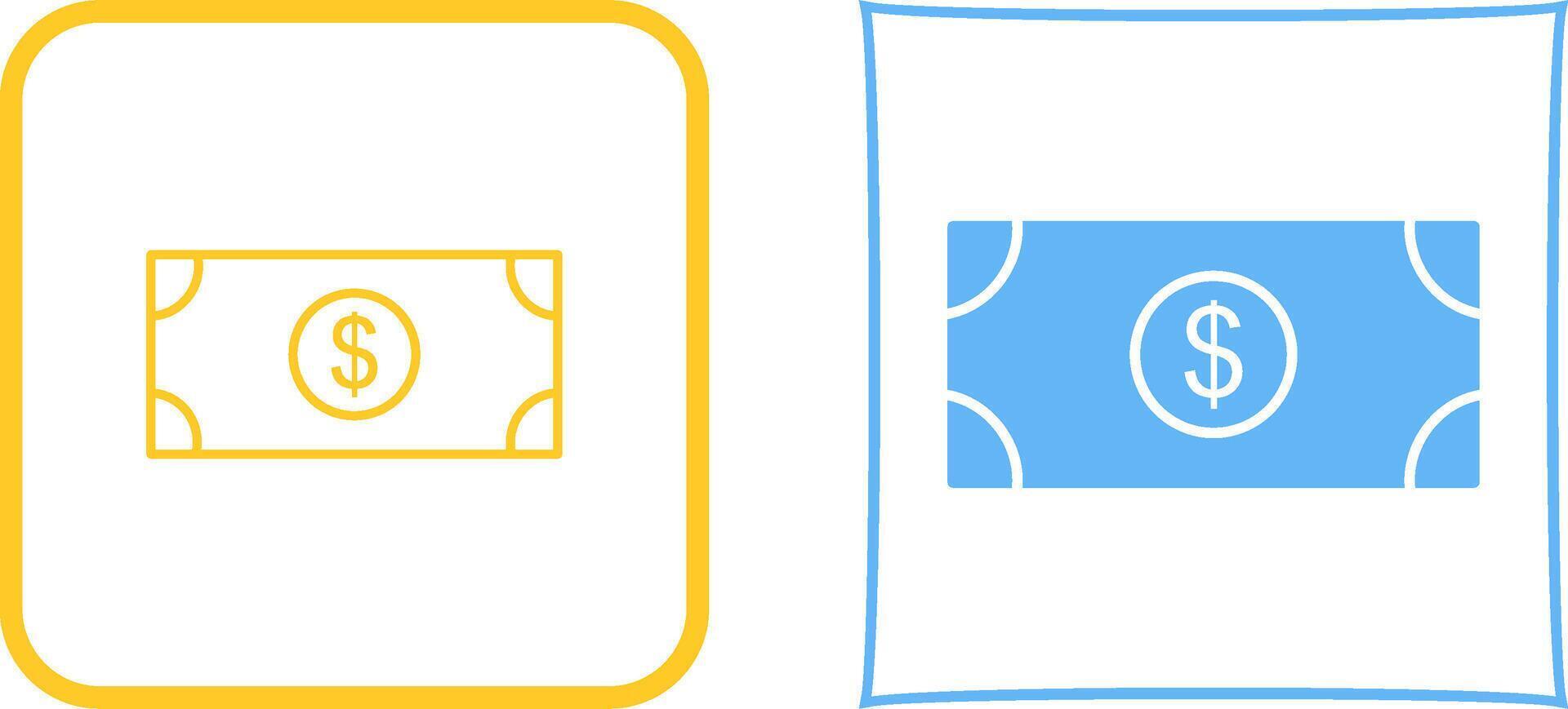 Dollar Bill Icon Design vector