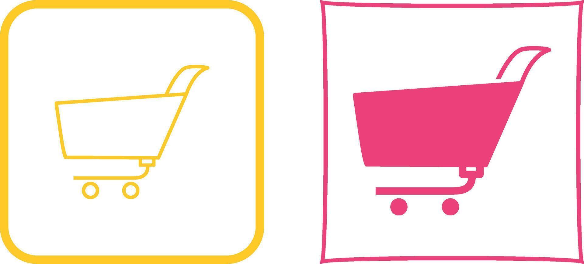 Unique Shopping Cart Icon Design vector