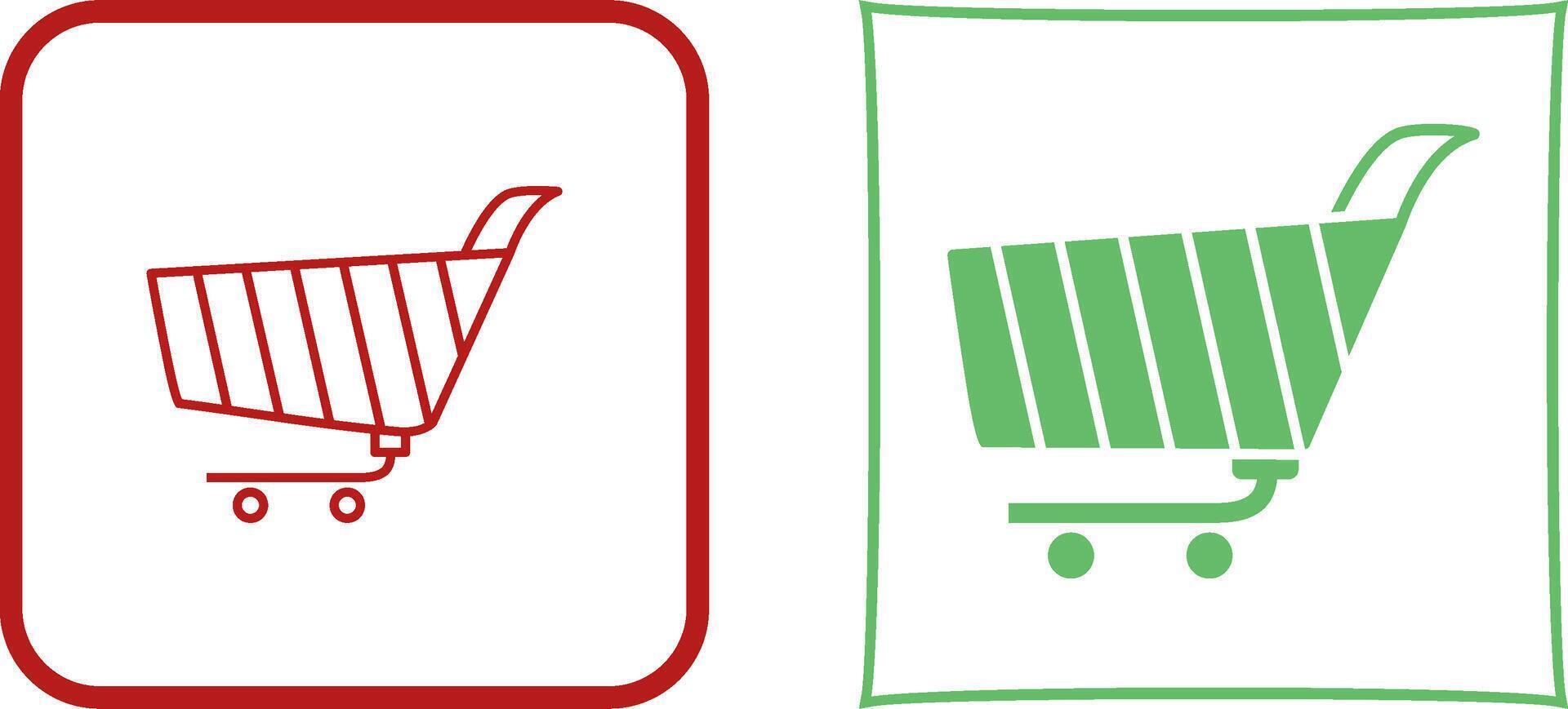 Unique Shopping Cart Icon Design vector