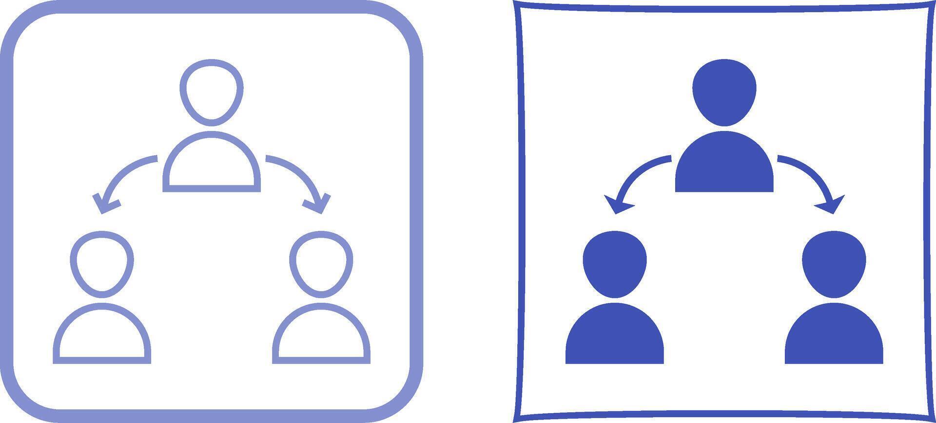 Unique Connected Users Icon Design vector