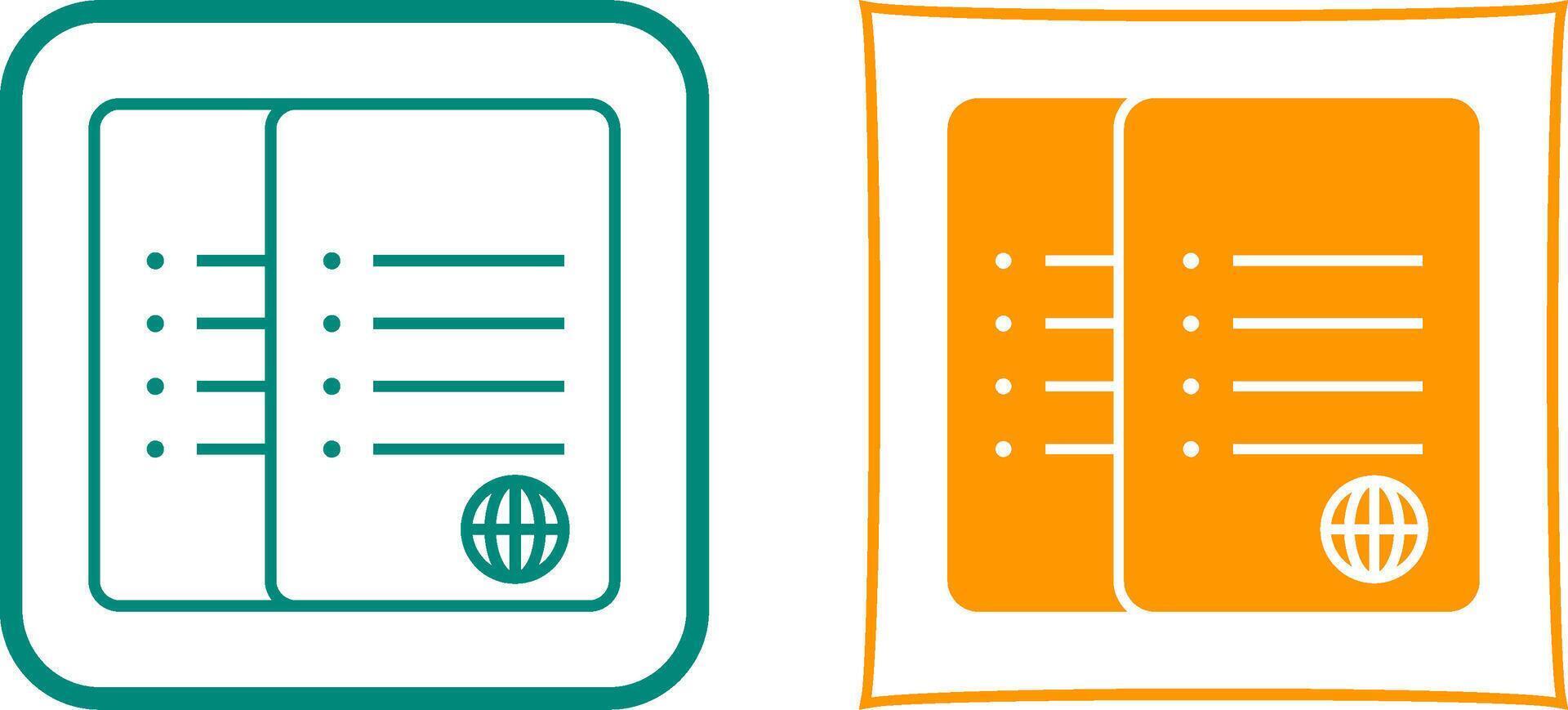 Unique Network Files Icon Design vector