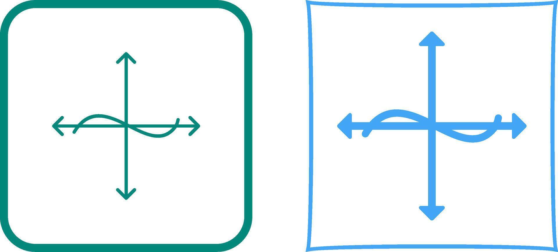 Unique Graph Icon Design vector