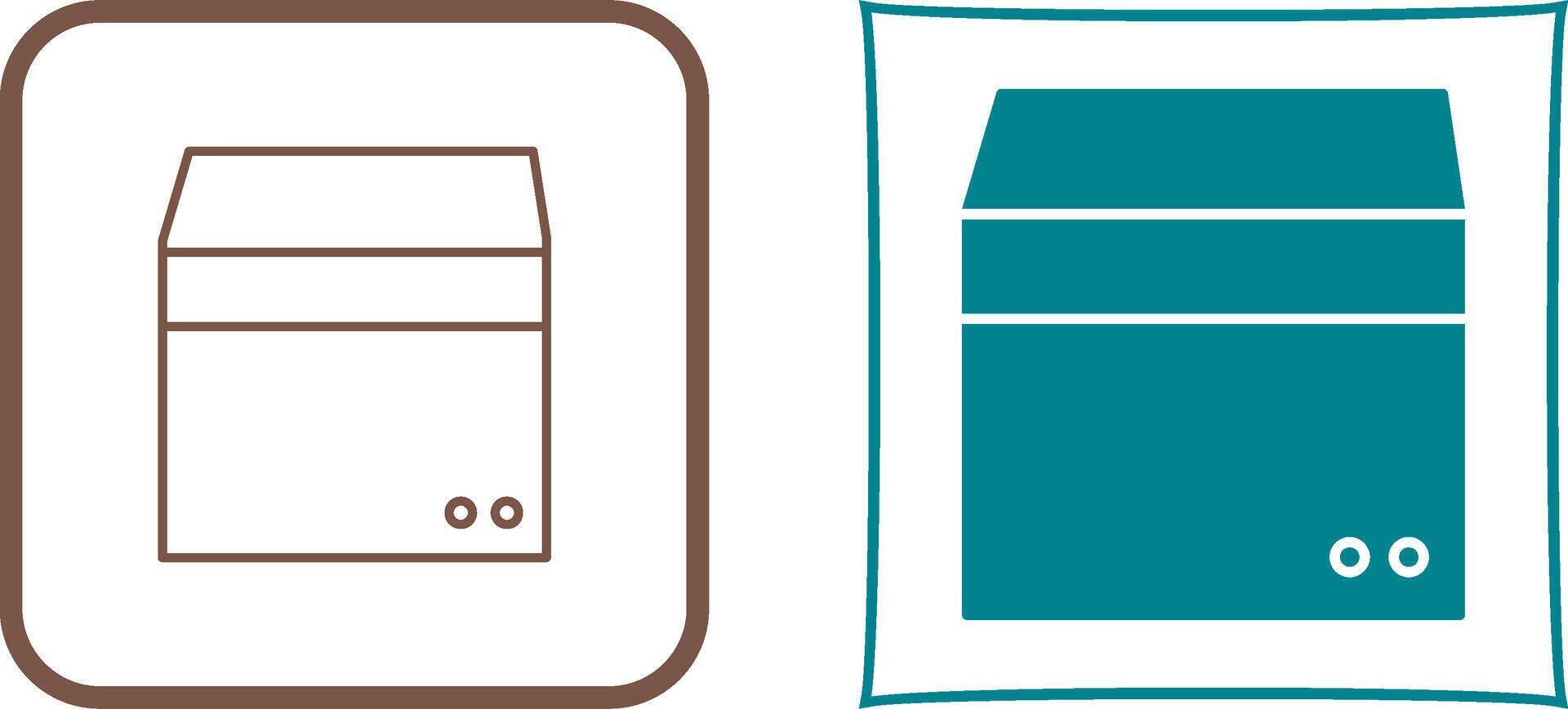 Unique Box Icon Design vector