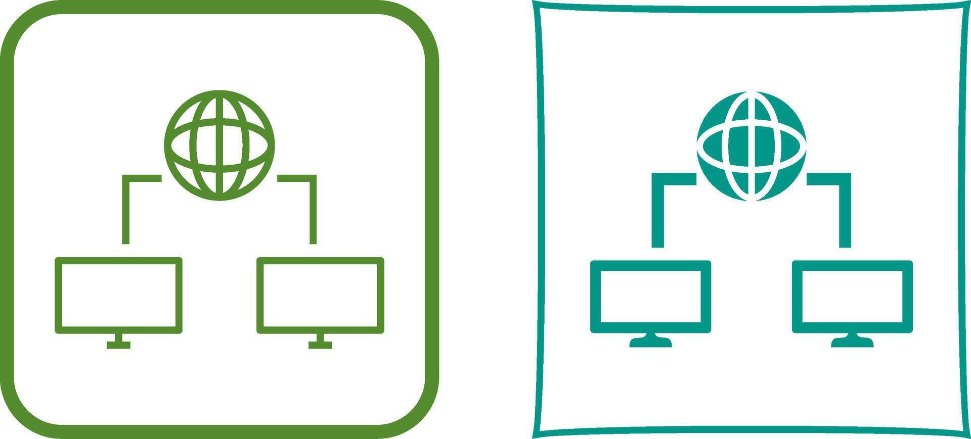 Unique Internet Connectivity Icon Design vector