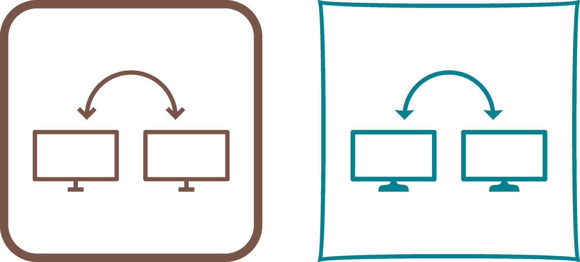 Unique Connected Systems Icon Design vector