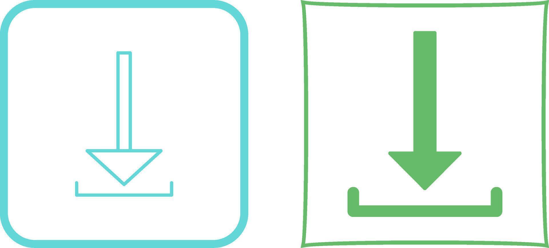 Unique Download Icon Design vector
