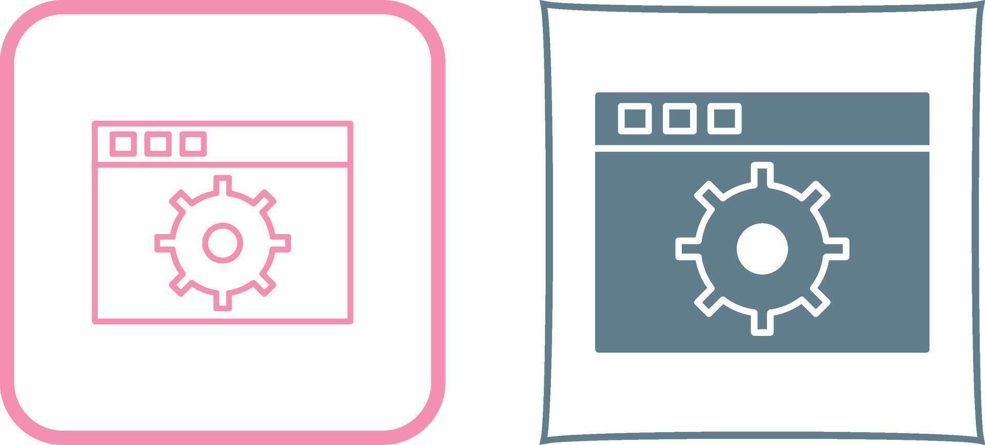 Unique Settings Icon Design vector