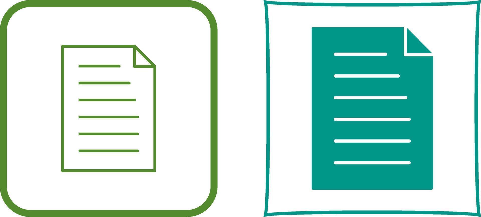 Unique Document Icon Design vector